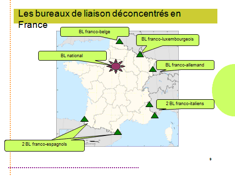 Les bureaux de liaison déconcentrés en France